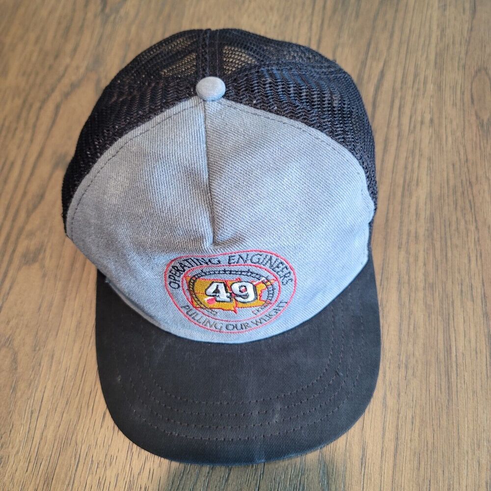 Operating Engineers Union Local 49 Hat Cap Black … - image 3